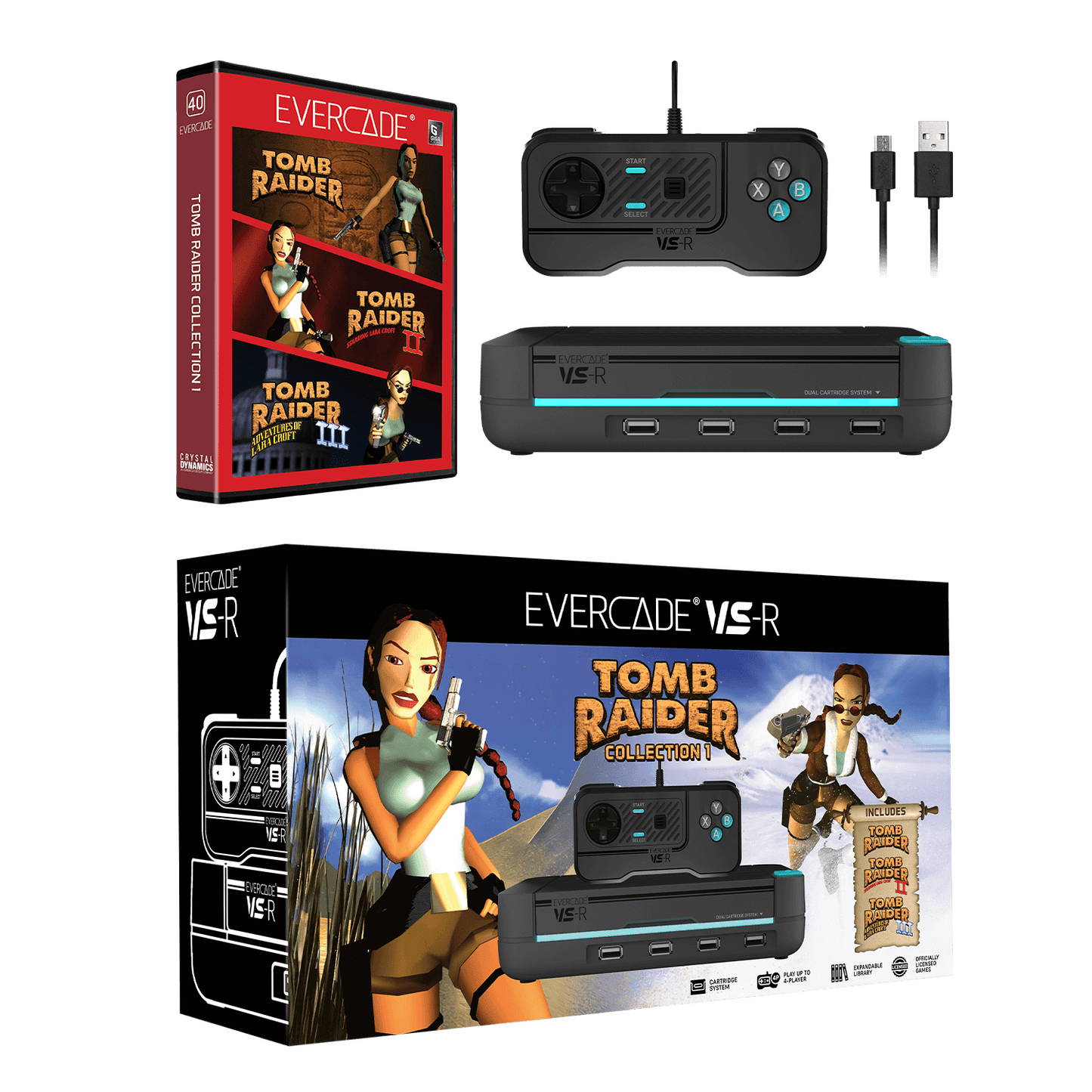Evercade Evercade VS-R - Tomb Raider Bundle