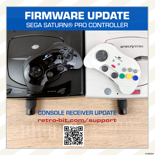 SEGA Saturn® 2.4GHz Wireless Pro Controller