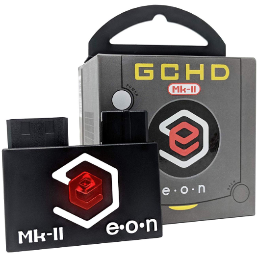 EON Black GCHD MKII Video Adapter - Nintendo Gamecube - Dual Output - No Lag - CastleMania Games