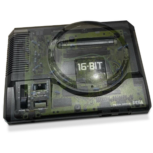 Genesis/Mega Drive Transparent Case - CastleMania Games