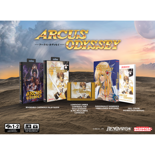 Arcus Odyssey Collector's Cartridge for Genesis and Mega Drive