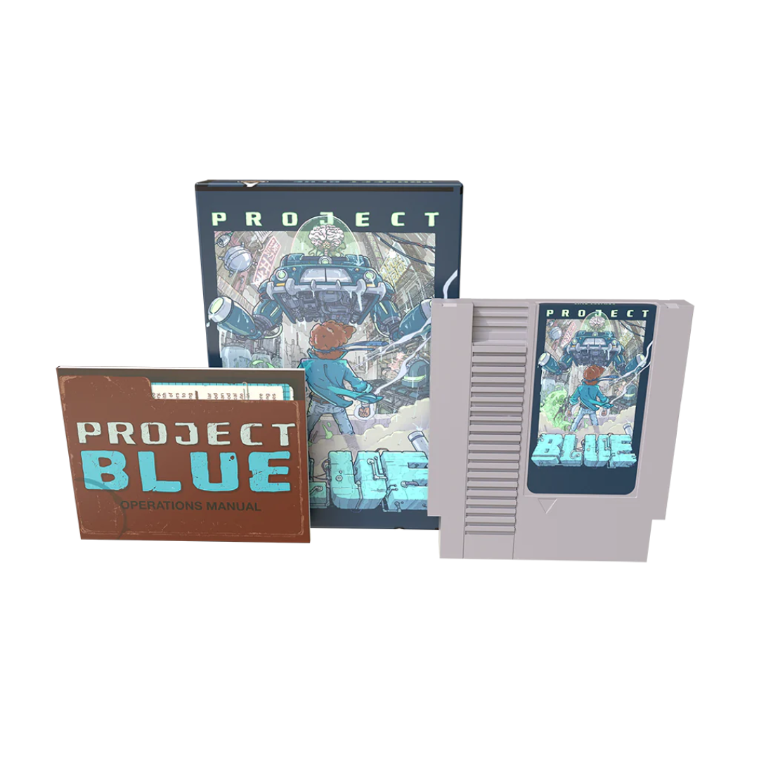 Project Box Blue Project Blue - Complete In Box With Manual (NES) – Rondo Products