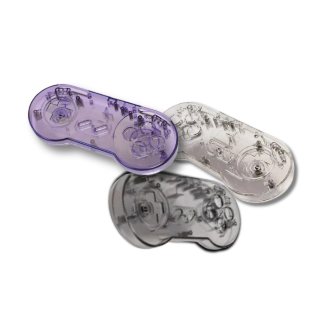 Retro Game Restore SNES / Super Famicom Controller Transparent Shell ...