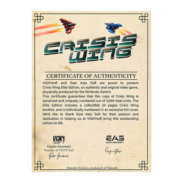 Crisis Wing (Elite Edition) [Nintendo Switch]