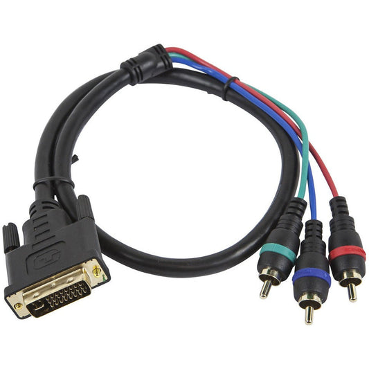 DVI-I to 3 RCA Component Video Cable (DVI-I - 3-RCA) - CastleMania Games