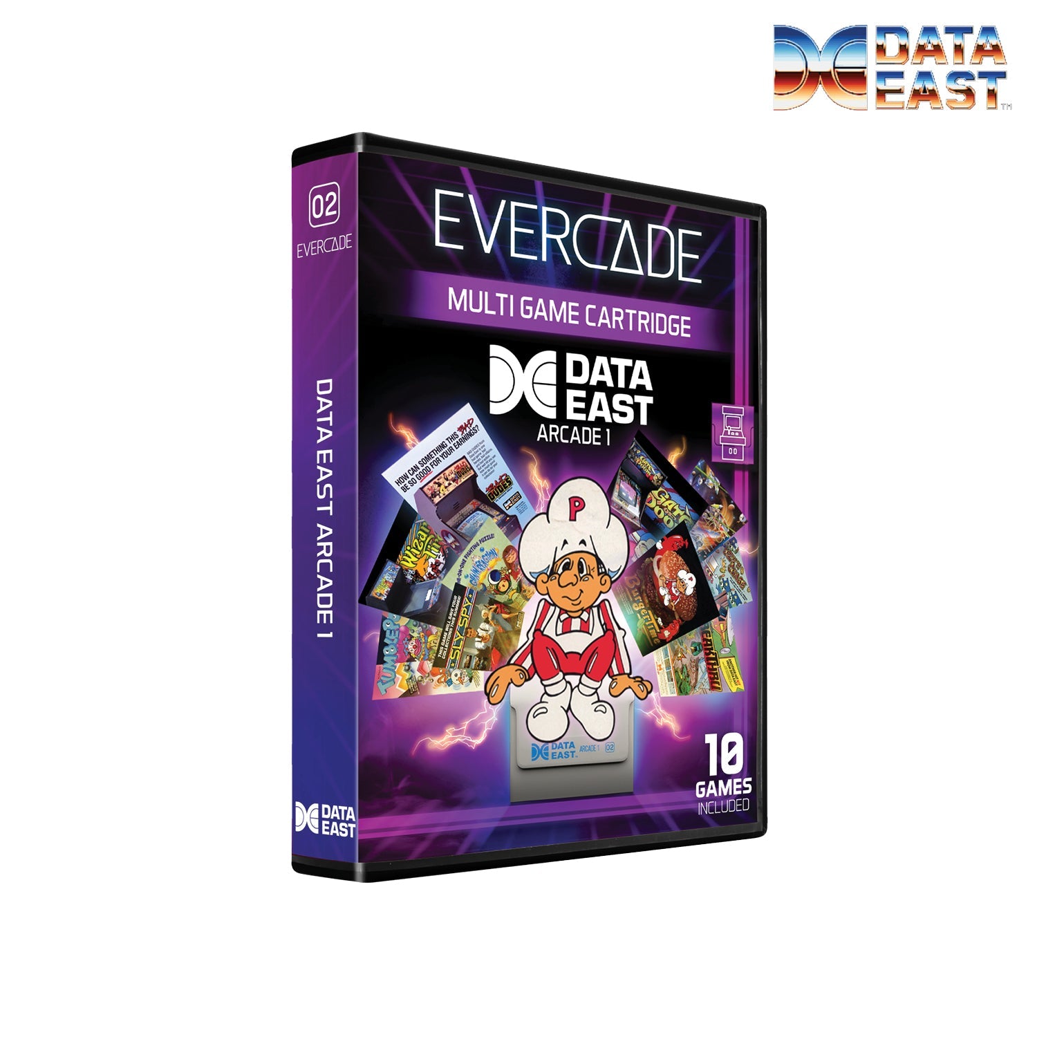 Evercade Data East Arcade Cartridge 1 - CastleMania Games