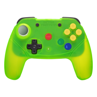 Retro Fighters Brawler64 2.4 Ghz Wireless Edition - Extreme Green - CastleMania Games