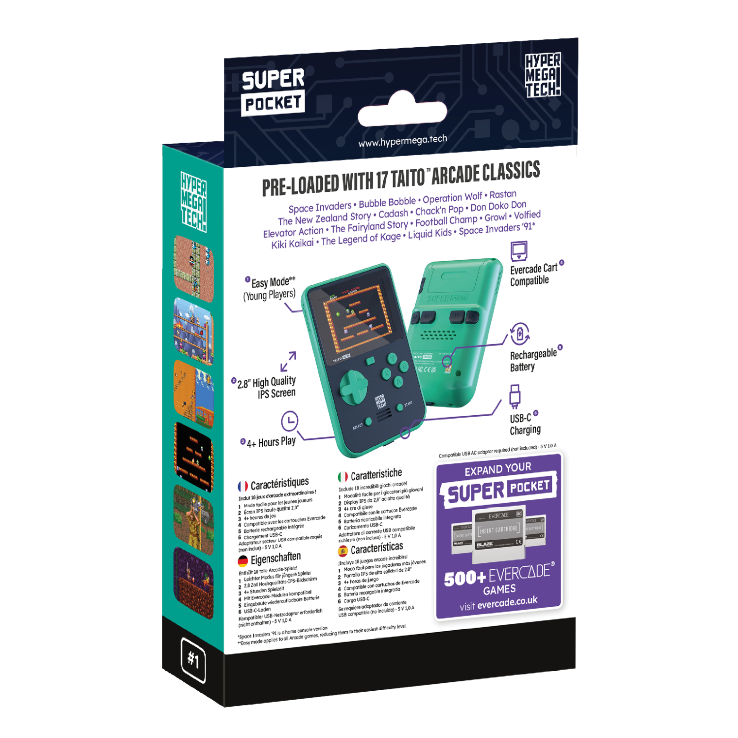 HyperMegaTech! Super Pocket TAITO™ Edition – Rondo Products