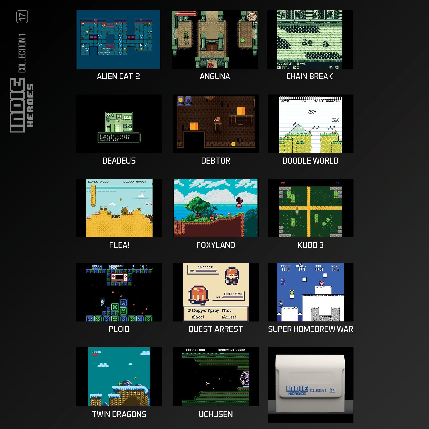 Evercade Indie Heroes Collection 1 - CastleMania Games