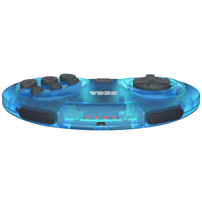 SEGA Genesis 8-Button Arcade Pad ft. Bluetooth Technology - Clear Blue - CastleMania Games