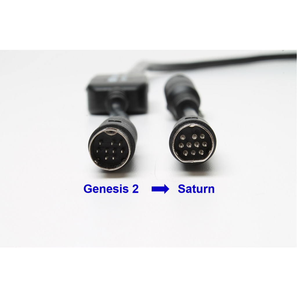 HD Retrovision Saturn A/V Port Adapter - SEGA Saturn adapter for Genesis 2 Cable - CastleMania Games