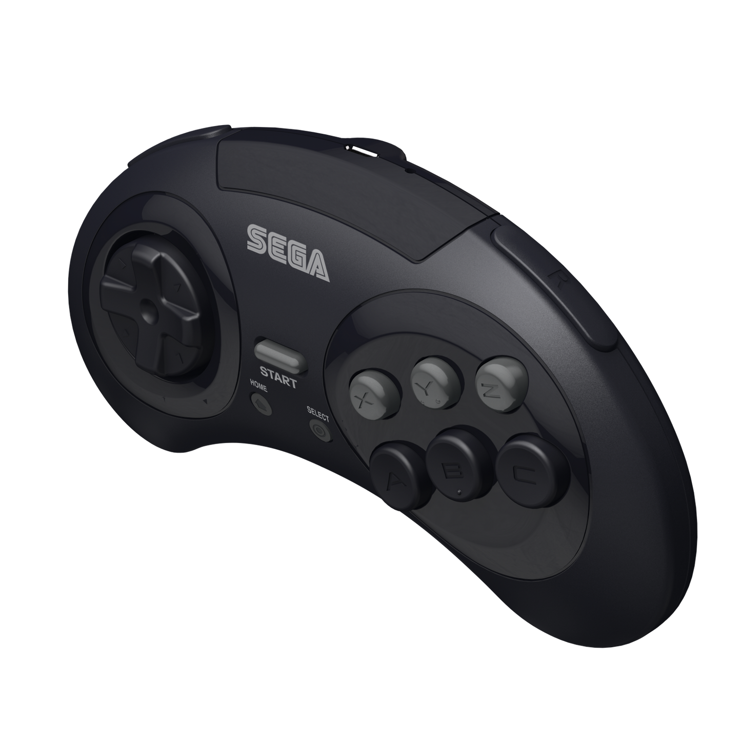 SEGA Genesis 8-Button Arcade Pad Black Wireless 2.4 GHz - CastleMania Games
