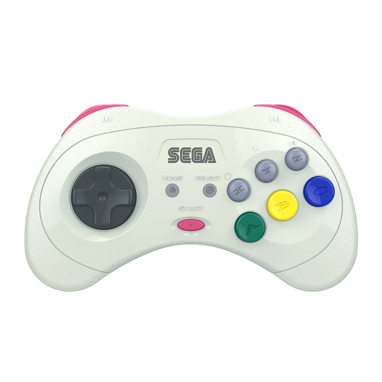 SEGA Saturn® 8-Button Arcade Pad - 2.4 GHz Wireless - White - CastleMania Games